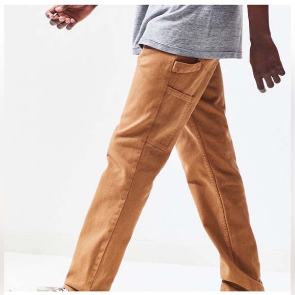 PacSun Los Angeles Workwear Tan Slim Fit Carpenter Jeans NWT 36/32 - Picture 3 of 12